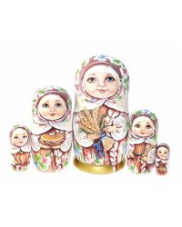 Матрешка Даша с колосками 5м 17см