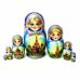 Матрешка Москва синяя 7м 21см