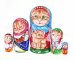 Матрешка Кошка Рыжуха 5м 17см
