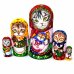 Матрешка Кошка с матрешкой 5м 17см