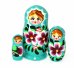 Матрешка Нина зеленая 3м9