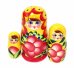 Матрешка Нина желтая 3м9