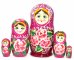 Матрешка Букетик НЛ (красный низ) 5м14