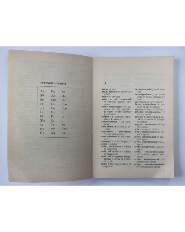 Краткий русско-английский коммерческий словарь