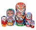 Матрешка Кошкина семья 5 мест 18 см