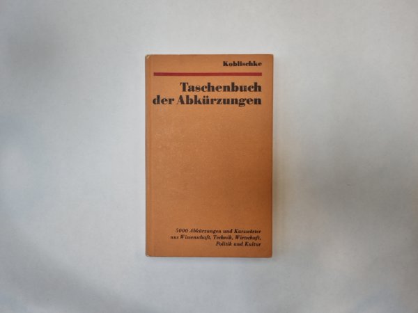 Taschenbuch der Abkurzungen