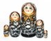 Матрешка Самоцветы золотая 17 см 5 м