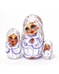 Матрешка Ангелочек (фиолетовая) VE 3м11 см