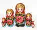 Матрешка Маки золото 5м17см