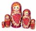 Матрешка гроздь смородины на бордовом