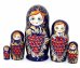 Матрешка гроздь смородины на синем