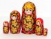 Матрешка Нина Красно-золотая 5м17см