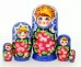 Матрешка Нина Синяя 5м17см
