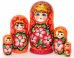 Матрешка Нина Оранжевая 5м17см