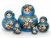 Матрешка Колосок голубая пуз. 5м12