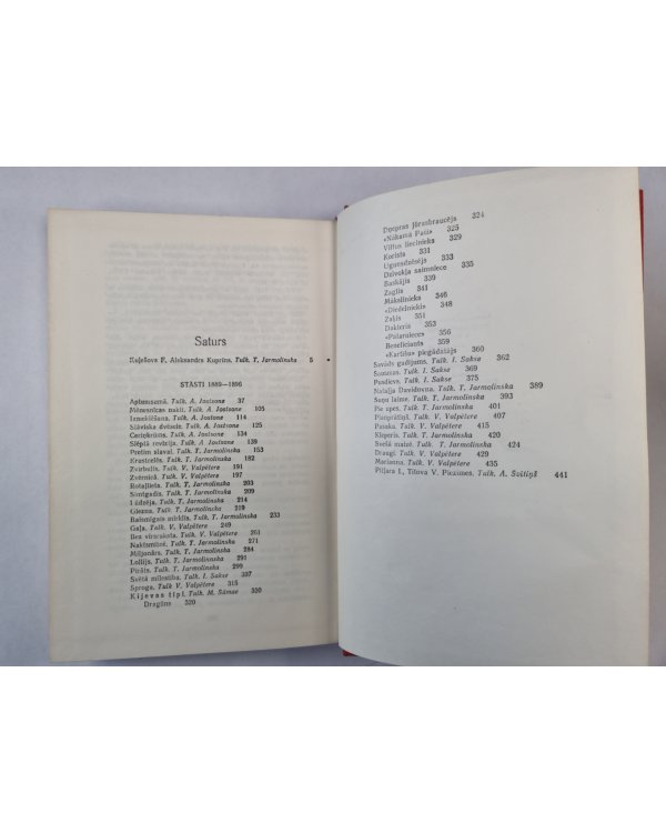 Stāsti 1889-1896. A.Kuprins. Kopoti raksti. 1. sējums