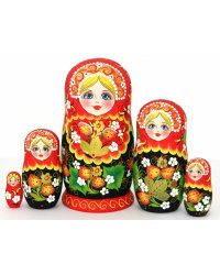 Матрешка Лесная земляника 5м17