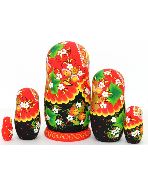 Матрешка Лесная земляника 5м17