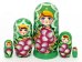Матрешка Ниночка зеленая 5м14