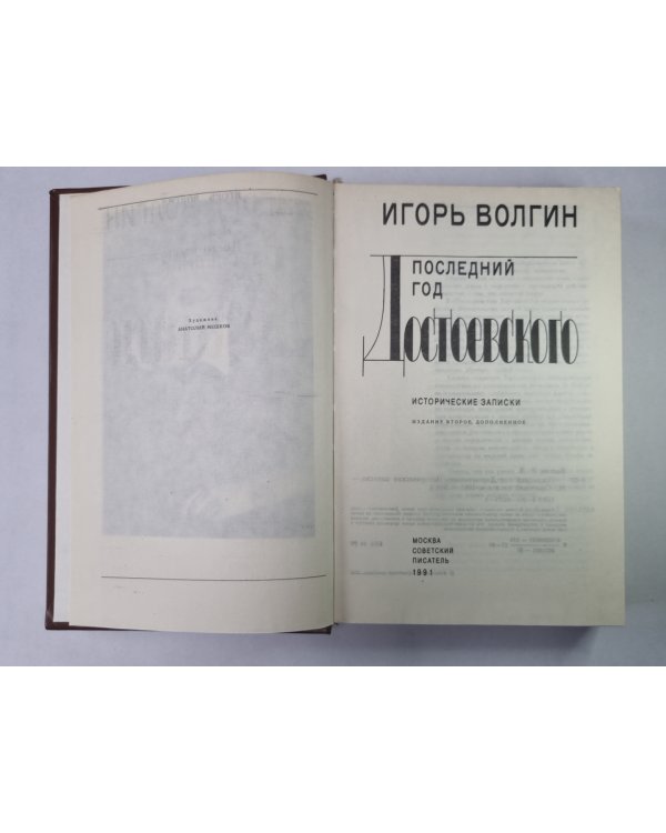 Последний год Достоевского