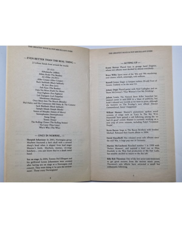 The Greatest Rock & Pop Miscellany Ever!