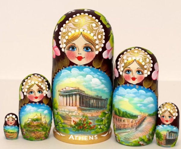 Матрешка ATHENS бордовая 5м 17см