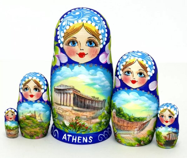 Матрешка ATHENS синяя 5м 14см