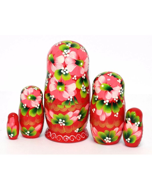 Матрешка Мурманск 5 м 17 см красная