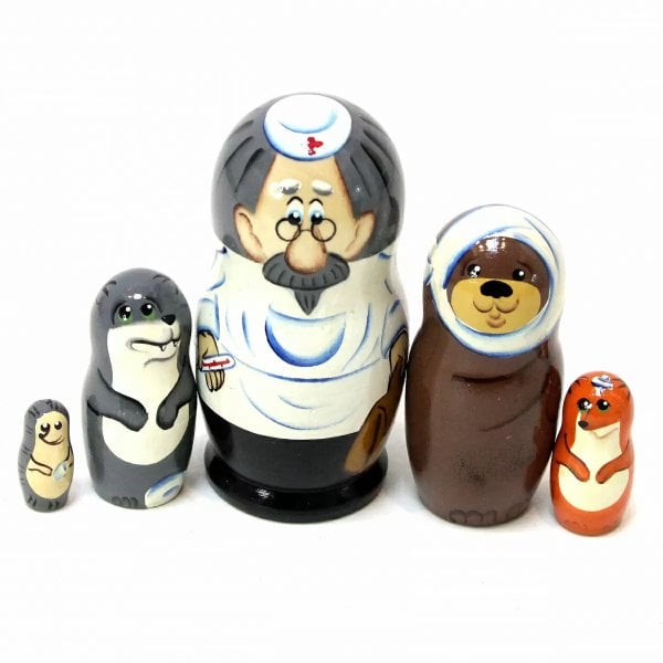 Матрешка Доктор Айболит 5м 10см