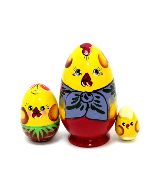 Матрешка Цыпленок мини 3м10