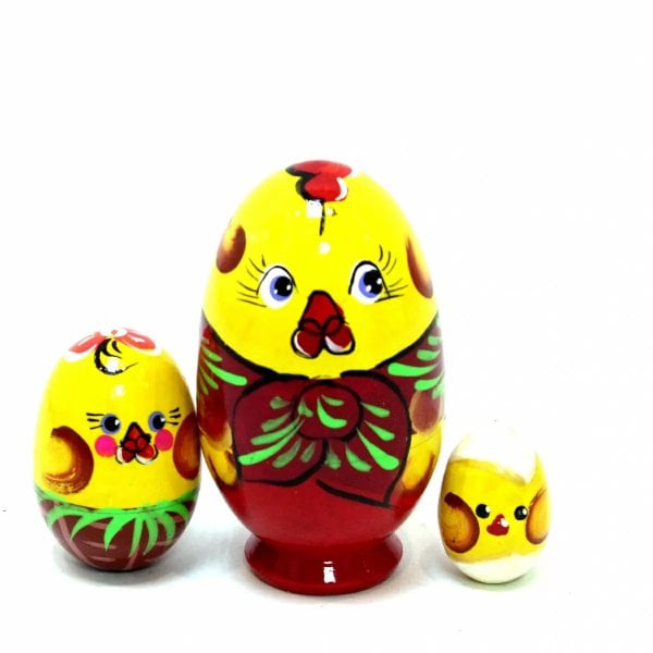 Матрешка Цыпленок мини 3м10