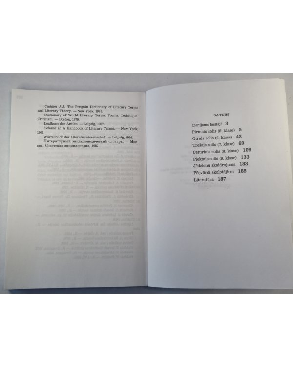 Pieci soļi. Literatūra pamatskolai