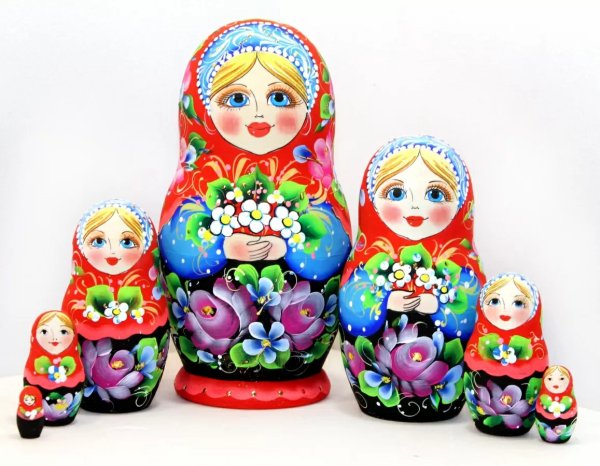 Матрешка Незабудки 7м21