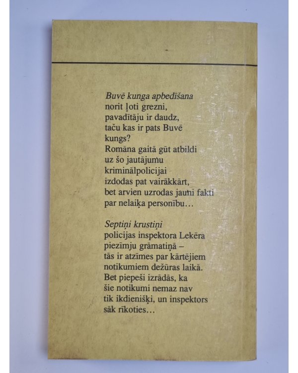 Buvē kunga apbedīšana. Septiņi krustiņi