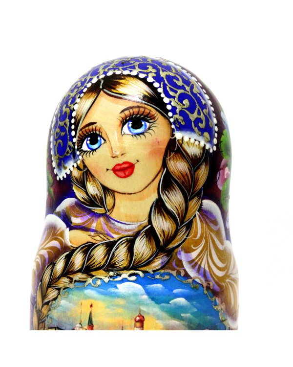 Матрешка Москва длинная коса 5м17