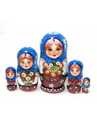 Матрешка Вика с фруктами 5м17