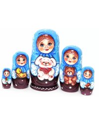 Матрешка Танюша Зайчик с бантом 5м17