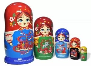 Матрешка Москва FIFA 2018 5м14