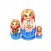 Матрешка Таня с зайчиком красная 3м11