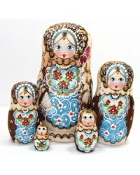 Матрешка Жженка синяя 5м17