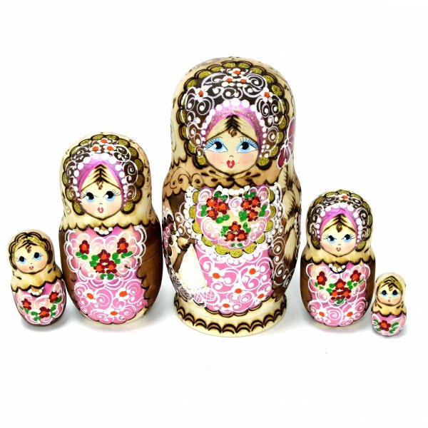 Матрешка Жженка красная 5м17