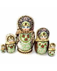 Матрешка Жженка зеленая 5м17