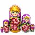 Матрешка Ниночка фиолетовая 5м14