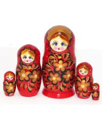 Матрешка Ниночка кр.-зол. 5м14