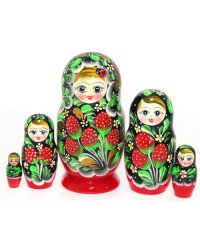 Матрешка Клубника ВП с божьей коровкой