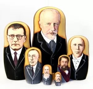 Матрешка Русские композиторы 7м21