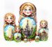Матрешка Москва бордовая 7м21