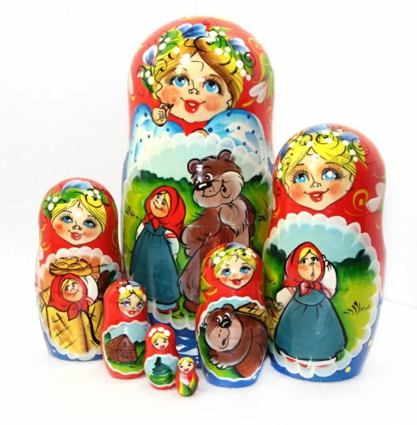 Матрешка Маша и медведь 7м21