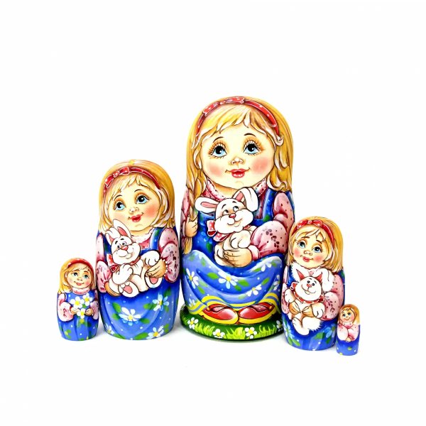 Матрешка Оля с зайчиками ОБ 5м 14см