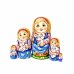 Матрешка Оля с зайчиками ОБ 5м 14см